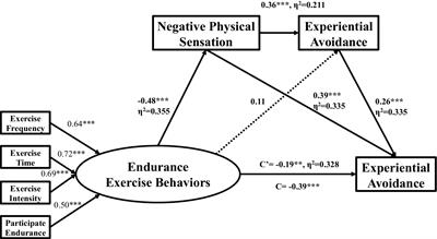 The chain-mediating effects of negative physical sensation and experiential avoidance on exercise anxiety in college students